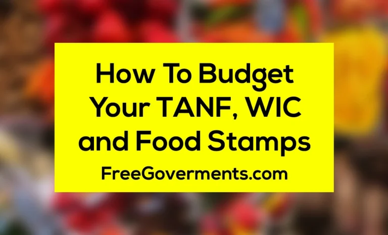 How To Budget Your TANF, WIC and Foodstamps To Last All Month